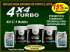 Kit 4x4 turbo - parasitário, kit c/ 3 baldes